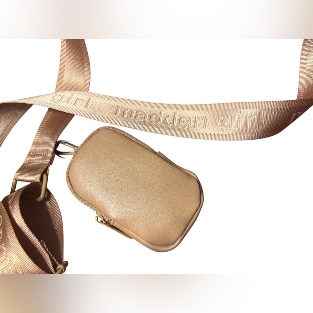 Madden Girl Tan Crossbody Bag with Structured Design - Picture 3 of 9